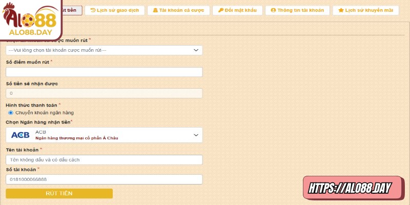 Nắm rõ các bước nạp rút tiền ALO88 giúp bạn tránh lỗi trong giao dịch